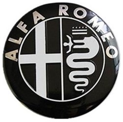 Эмблема Альфа Ромео 75 мм капот, багажник, (металл) - фото 20061