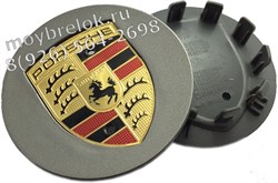 Колпачки в диск Порше 77 мм графит (cayenne, panamera, 911 и др) / (кат.7P5601149E) - фото 21019