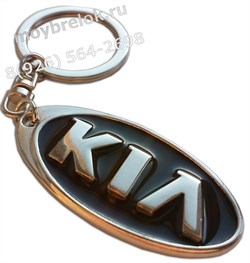 Брелок Киа для ключей черный - фото 21396
