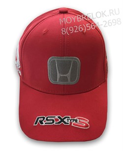 Кепка Хонда красная, лого серый - фото 22064