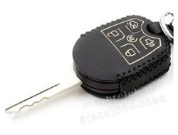 Чехол на ключ-жало Форд Explorer кожаный (ключ с жалом), черный - фото 23866