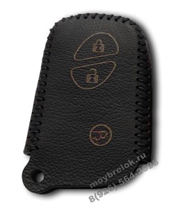 Чехол для смарт ключа Лексус кожаный 3 кнопки, IS серия, черный - фото 24618