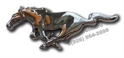 Эмблема Форд Mustang решетки радиатора / багажник (3М скотч) мет. - фото 24702