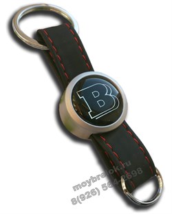 Брелок Мерседес Brabus для ключей кожаный ремешок (rm2) - фото 24773