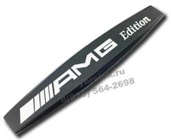 Эмблема Мерседес AMG крыло черн. - фото 25624