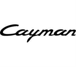 Эмблема Порше Cayman черная (пласт.) - фото 26217