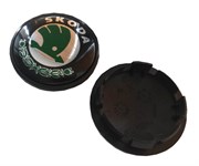 Колпачки в диск Шкода 65/59 мм зеленые