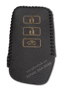 Чехол для смарт ключа Лексус кожаный 3 кнопки, ES серия, черный