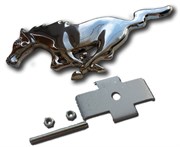 Эмблема Форд Mustang решетка радиатора (металл, хром)