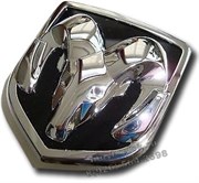 Эмблема Додж 67x62 мм (металл, хром) капот / багажник