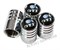 Колпачки на ниппель Фольксваген GTi (черн.фон, цилиндр) комплект 4шт - фото 20329