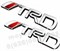 Эмблема Тойота TRD 145x23 мм багажник, хром - фото 23106