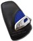 Кожаный выкидной чехол БМВ M performance кожа наппа, синий - фото 25496