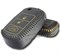 Чехол на выкидной ключ Лэнд Ровер кожаный 3 кнопки, черный - фото 25543