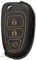 Чехол на выкидной ключ Форд Куга, кожаный 3 кнопки, черный - фото 25556