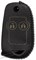 Чехол на выкидной ключ Хонда кожаный 2 кнопки, черный - фото 25558